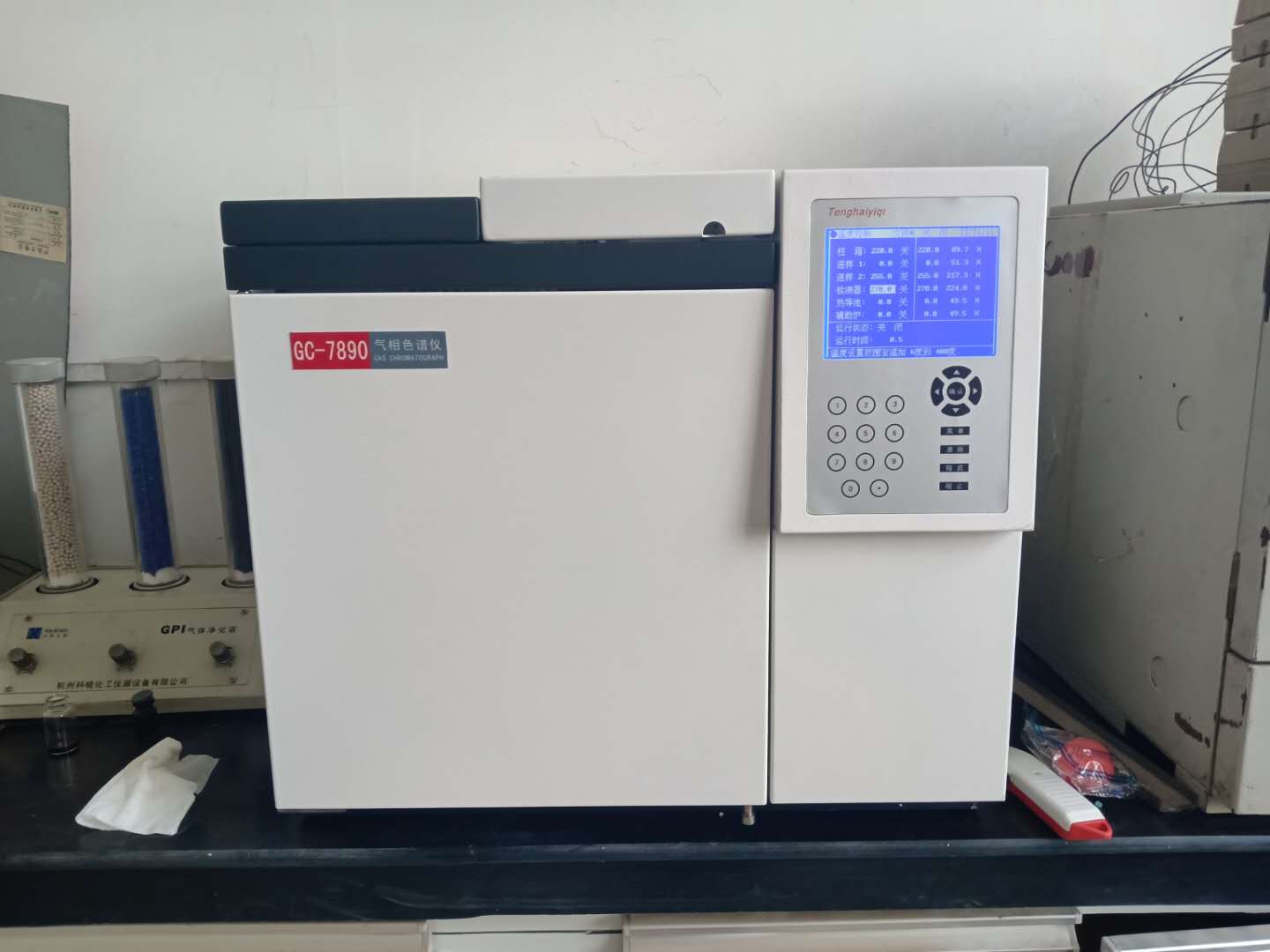 菏澤化工廠GC-7890氣相色譜儀分析食品添加劑安裝調試驗收完成